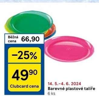 Plastový talíř