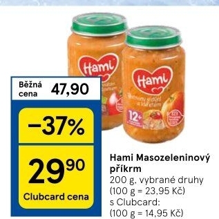 Příkrm masozeleninový Hami