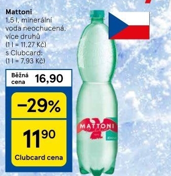 Přírodní voda Mattoni