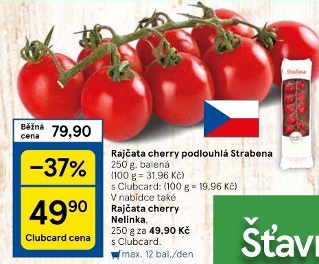 Rajčata cherry keříková Čerstvě utrženo