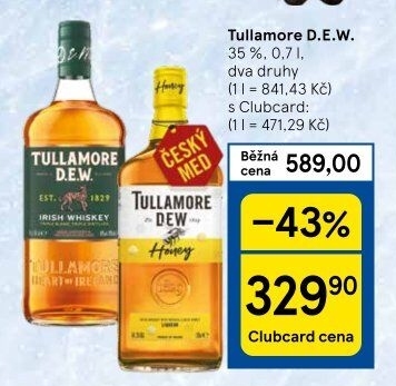 Whiskey irská Tullamore Dew