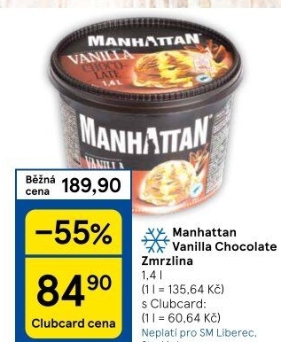 Zmrzlina v kelímku Manhattan Nestlé
