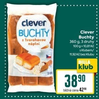 Buchty s náplní Clever