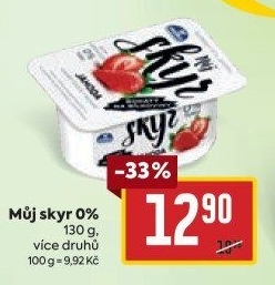 Dezert zakysaný ochucený Můj Skyr 0% Milko