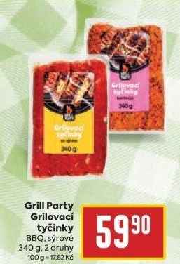 Grilovací tyčinky barbecue Grill Party