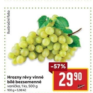 Hrozny bílé bezsemenné