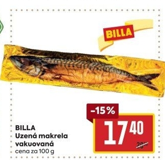Makrela uzená Billa