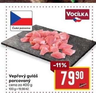 Maso na guláš vepřové Vocílka