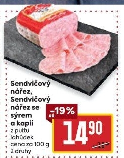 Nářez sendvičový Váhala