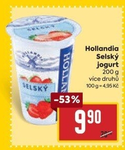 Ochucený jogurt selský Hollandia