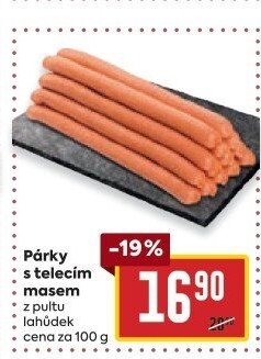 Párky s telecím masem