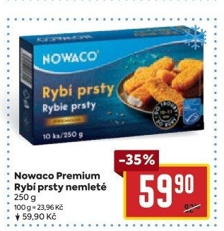 Rybí prsty nemleté mražené Nowaco Premium