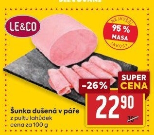 Šunka dušená nejvyšší jakosti LE&amp