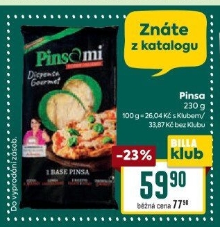 Těsto na pinsu Pinsami