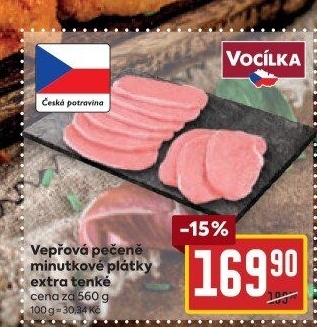 Vepřová pečeně bez kosti Vocílka