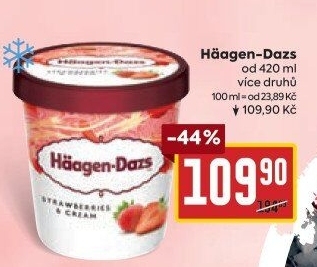 Zmrzlina v kelímku Häagen-Dazs