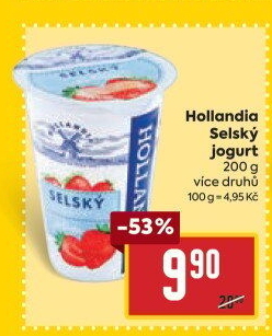 Ochucený jogurt selský Hollandia