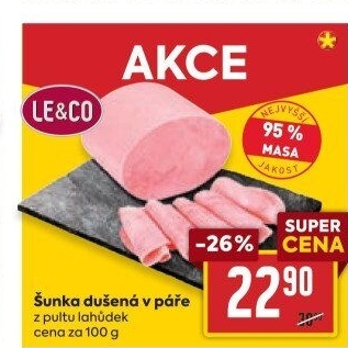 Šunka dušená nejvyšší jakosti LE&amp
