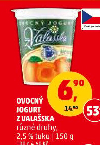 Jogurt ovocný z Valašska Mlékárna Valašské Meziříčí