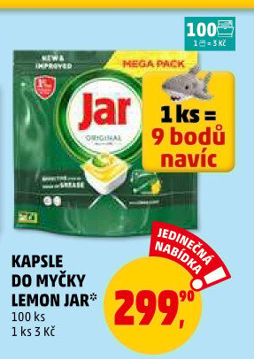 Kapsle do myčky Jar
