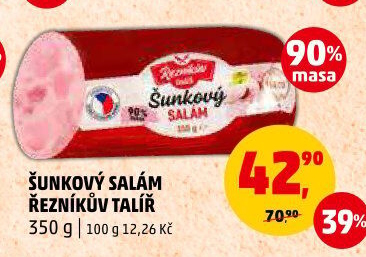 Salám šunkový Řezníkův talíř