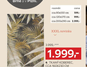 KOBEREC TKANÝ NA PLOCHO