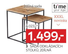SADA ODKLÁDACÍCH STOLKŮ