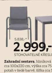 STOHOVATELNÉ KŘESLO