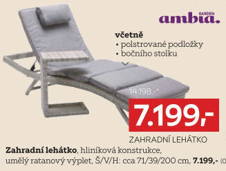 ZAHRADNÍ LEHÁTKO