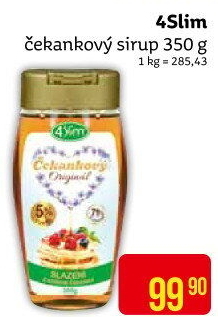Čekankový sirup 4Slim