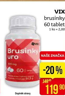 Doplněk stravy Brusinky VIX