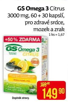 Doplněk stravy Omega 3 GS