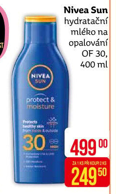 Hydratační mléko na opalování OF 30 Nivea Sun