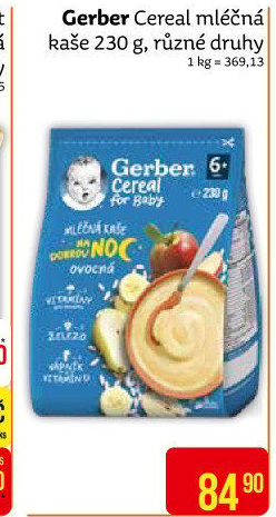 Kaše mléčná Gerber Natural for Baby