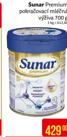 Kojenecká výživa Premium Sunar