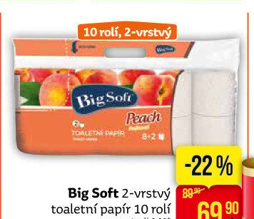 Toaletní papír 2vrstvý Big Soft