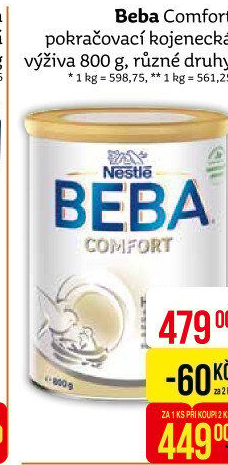 Výživa mléčná Comfort Beba Nestlé