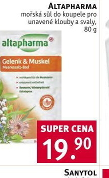 Koupelová mořská sůl Altapharma