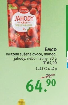 Mrazem sušené mango Emco