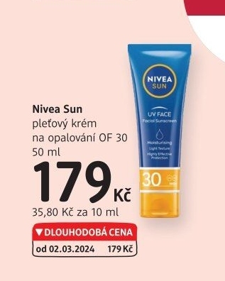 Krém pleťový na opalování OF 30 Nivea Sun