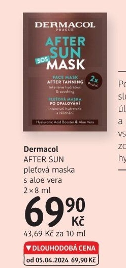 Maska pleťová After Sun Dermacol