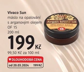 Máslo na opalování OF 15 Sun Vital Vivaco