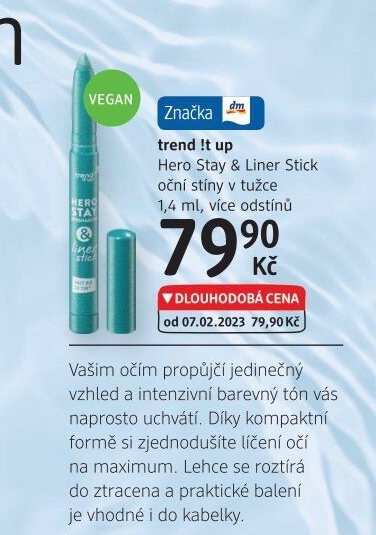 Oční stíny v tužce Hero stay &amp