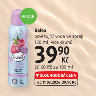 Osvěžující voda ve spreji Balea