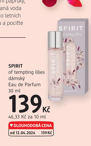 Parfémovaná voda dámskáof Tempting lilies Spirit