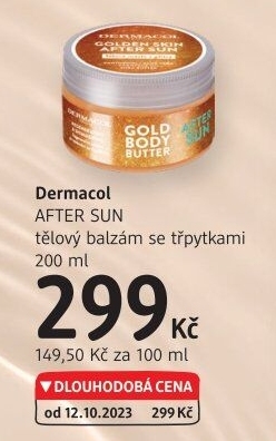 Tělový balzám se třpytkami After Sun Dermacol