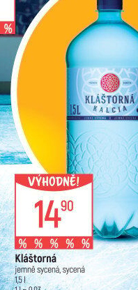 Minerální voda kalcia Kláštorná
