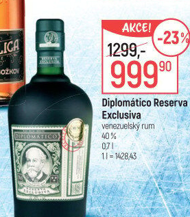 Rum 12 YO Reserva Exclusiva Diplomatico - dárkové balení
