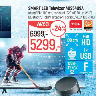 Smart Led Televize TCL 40S5409A
