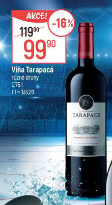 Víno Cabernet Sauvignon Viňa Tarapaca